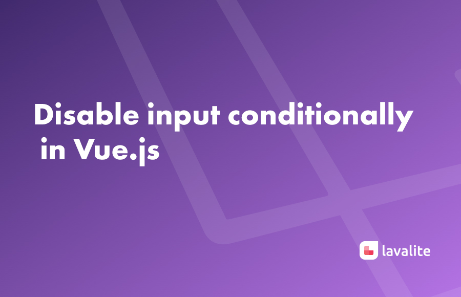 Disable input conditionally in Vue.js