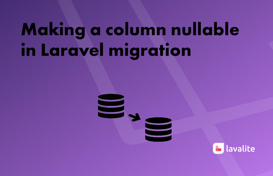 Making a column nullable in Laravel migration