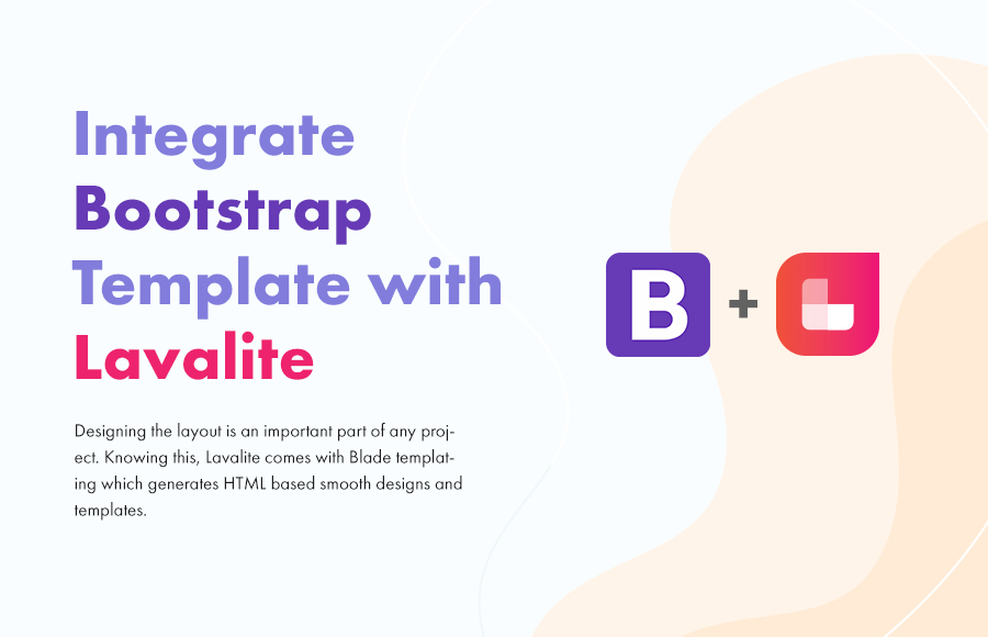 Integrate Bootstrap Template with Lavalite